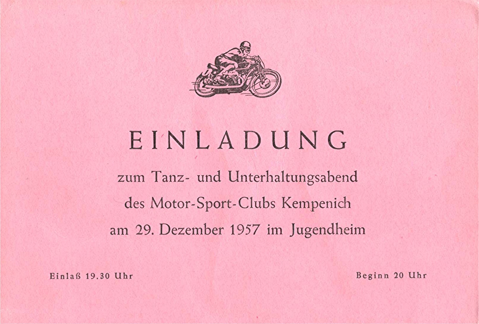 1957 12 29 Einladung